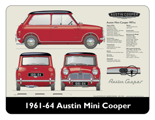 Austin Mini Cooper 1962-64 Mouse Mat